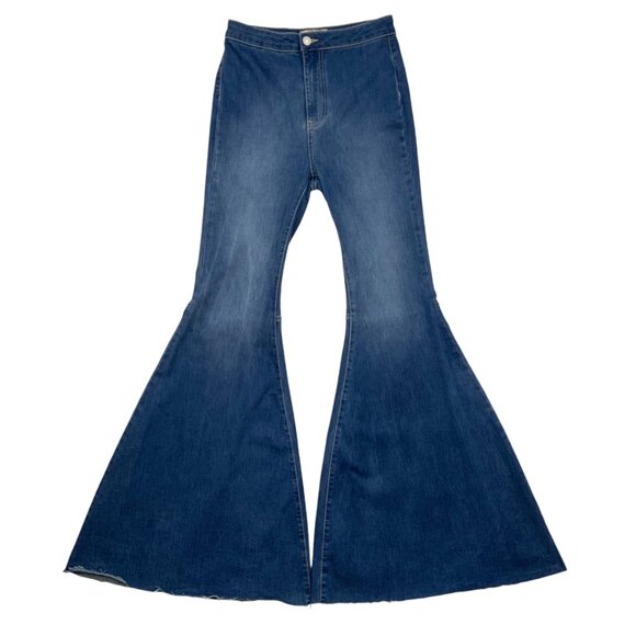 Free People We The Free Float On Flare Stretch Jean 27 Bell Bottom High Rise - Picture 14 of 14